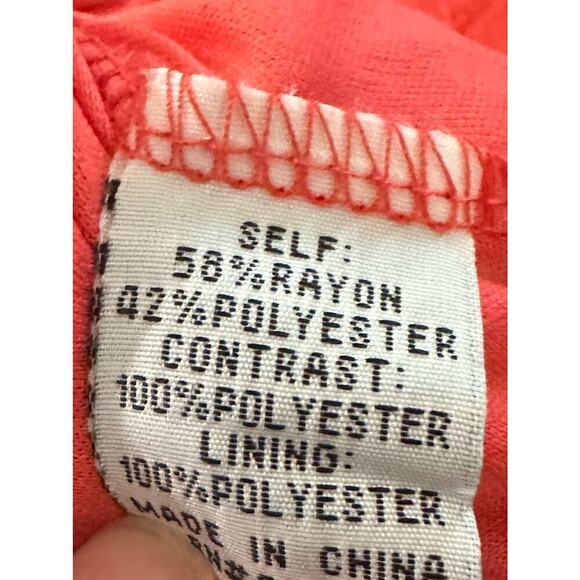 J GEE Embroidered Boho Wide-Leg Cropped Jumpsuit Poppy Coral - Sz Small - NWT - Picture 5 of 6